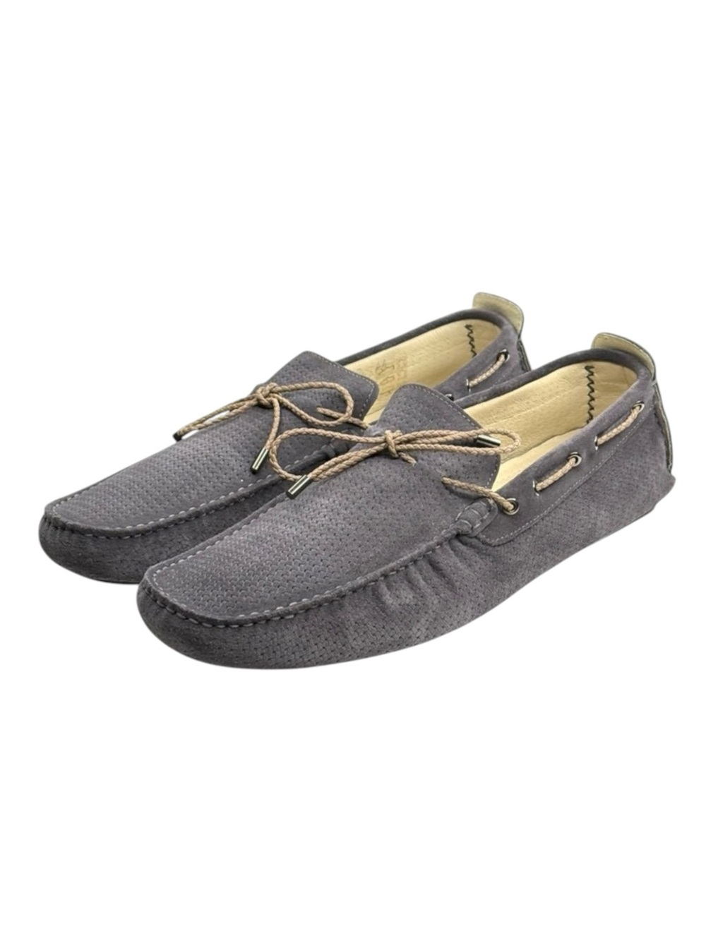 new Jennifer Tattanelli ♔ Driver Driving Shoe Slip On Loafer ♔ Grey Suede ♔ 11 - Picture 7 of 16